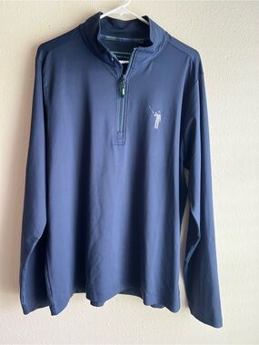 William Murray Golf Men's Navy Blue Quarter-Zip Sweater